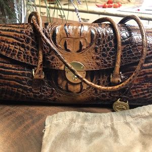 Vintage Brahmin Rosalie TOAST handbag with dustbin